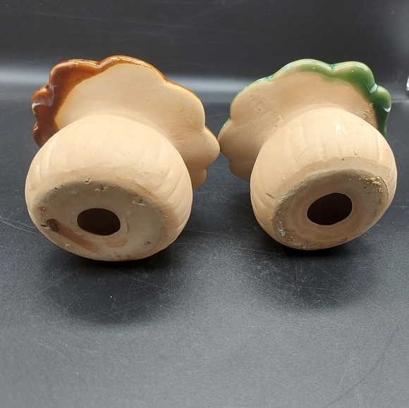 Ceramic Mushroom Garden Statue, Green Toadstool, Mushroom Figurine, Fairy Garden - Picture 3 of 14